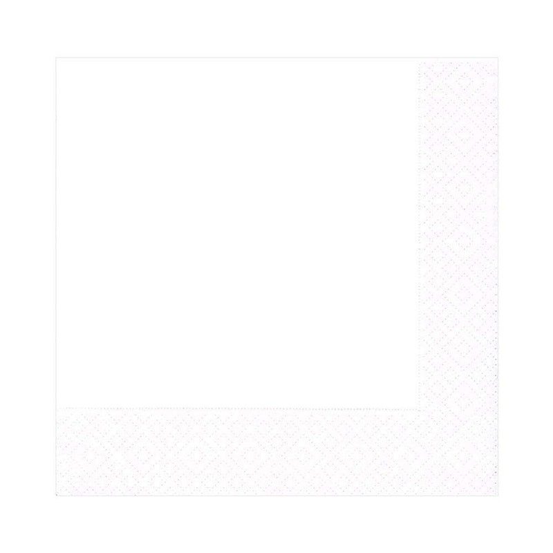 caspari White Pearl Paper Luncheon Napkins - 20 Per Package