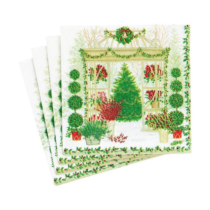 caspari Winter Conservatory Paper Cocktail Napkins - 20 Per Package