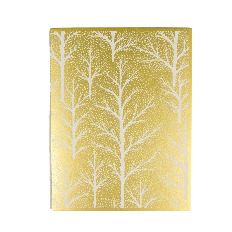 Caspari Winter Trees Boxed Christmas Cards - 16 Christmas Cards & 16 Envelopes