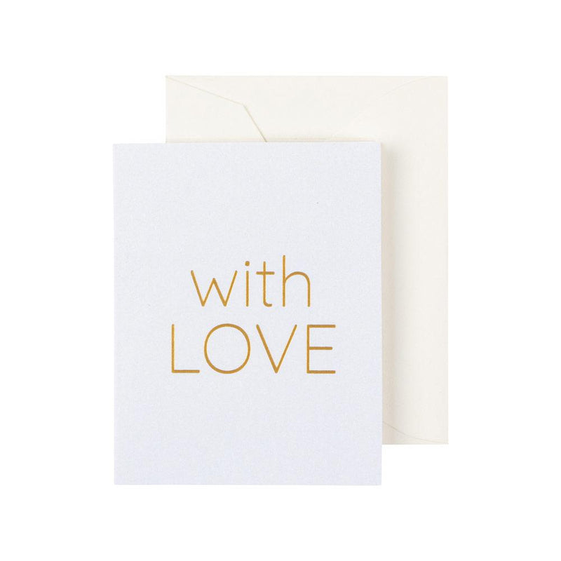 caspari With Love Gift Enclosure Cards - 4 Mini Cards & 4 Envelopes