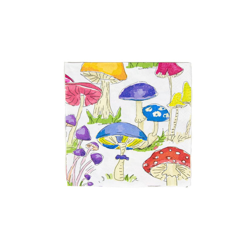 caspari Woodland Mushrooms Luncheon Napkins - 20 Per Package