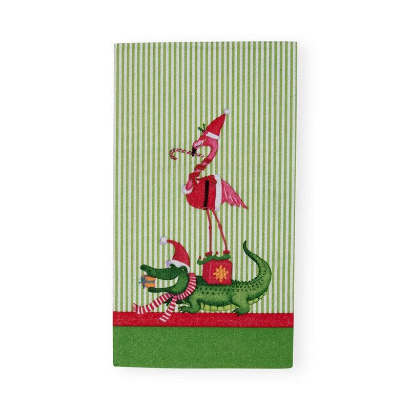 caspari Zooey Christmas Guest Towel Napkins - 15 Per Package