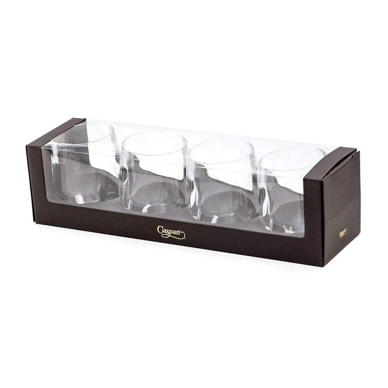 Caspari Acrylic 12oz Tumbler Gift Set In Crystal Clear - Set Of 4