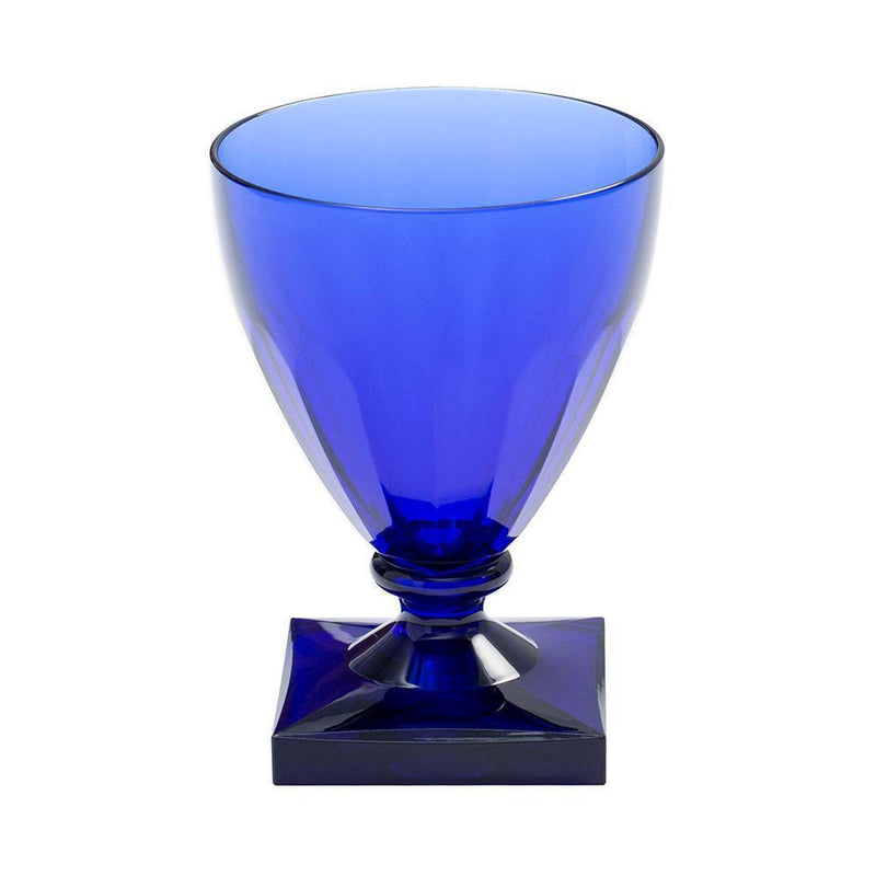Caspari Acrylic 8.5 Oz. Wine Goblet In Cobalt - 6 Each