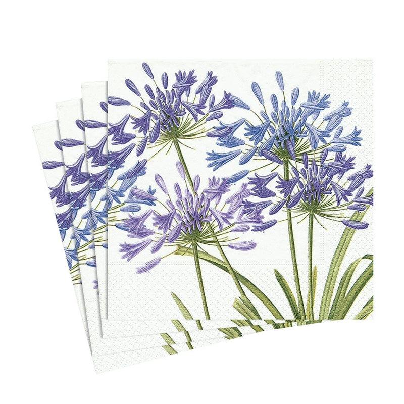Caspari Agapanthus Paper Luncheon Napkins - 20 Per Package