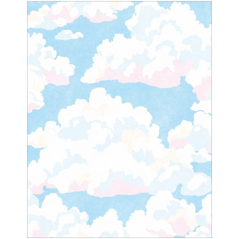 Caspari Blue Skies Enclosure Cards & Envelopes - 4 Mini Cards & 4 Envelopes