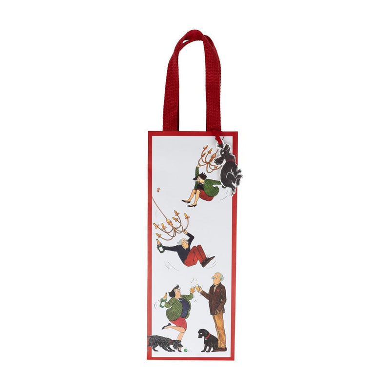 Caspari Bottoms Up Wine & Bottle Gift Bags - One Gift Bag Included