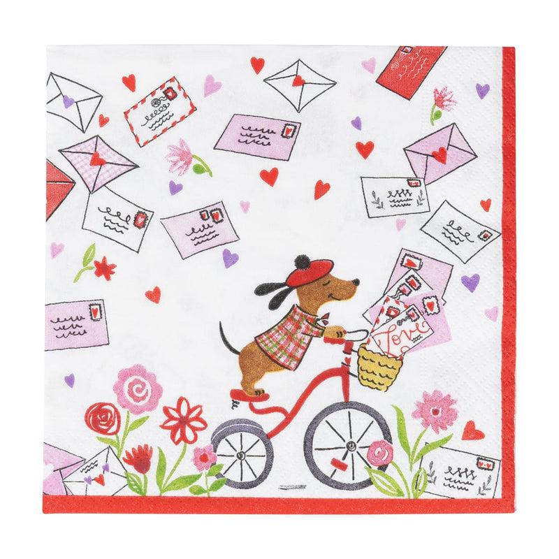 Caspari Love Notes Luncheon Napkins - 20 Per Package