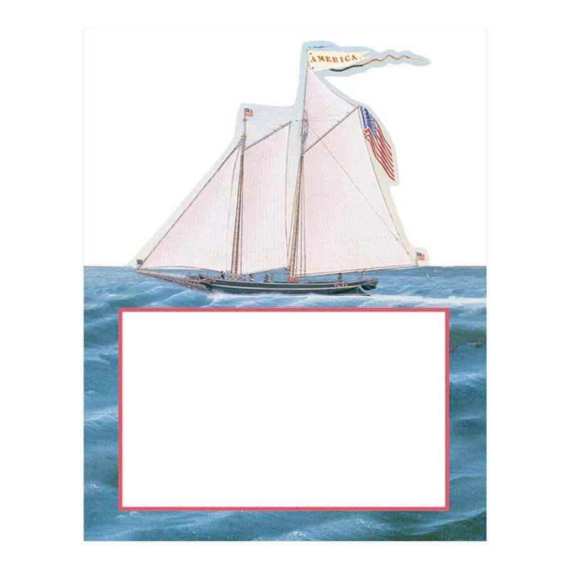 Caspari Maritime Die-Cut Place Cards - 8 Per Package