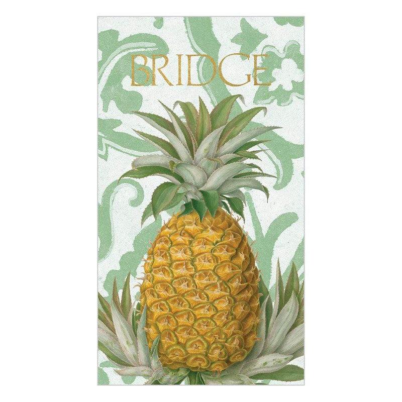 Caspari Royal Pineapple Bridge Score Pad - 1 Each