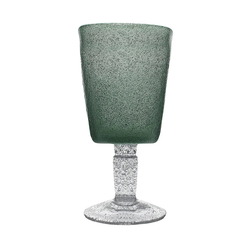 Caspari Wine Goblet In Avio - Set Of 4