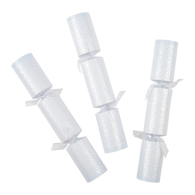 Caspari Fretwork Celebration Crackers In Pearl - 6 Per Box