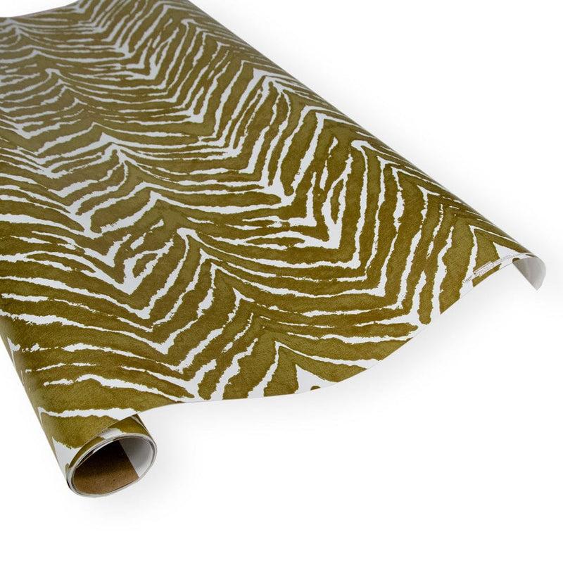 caspari Go Wild Gold & White Gift Wrapping Paper - 30 x 8 Roll