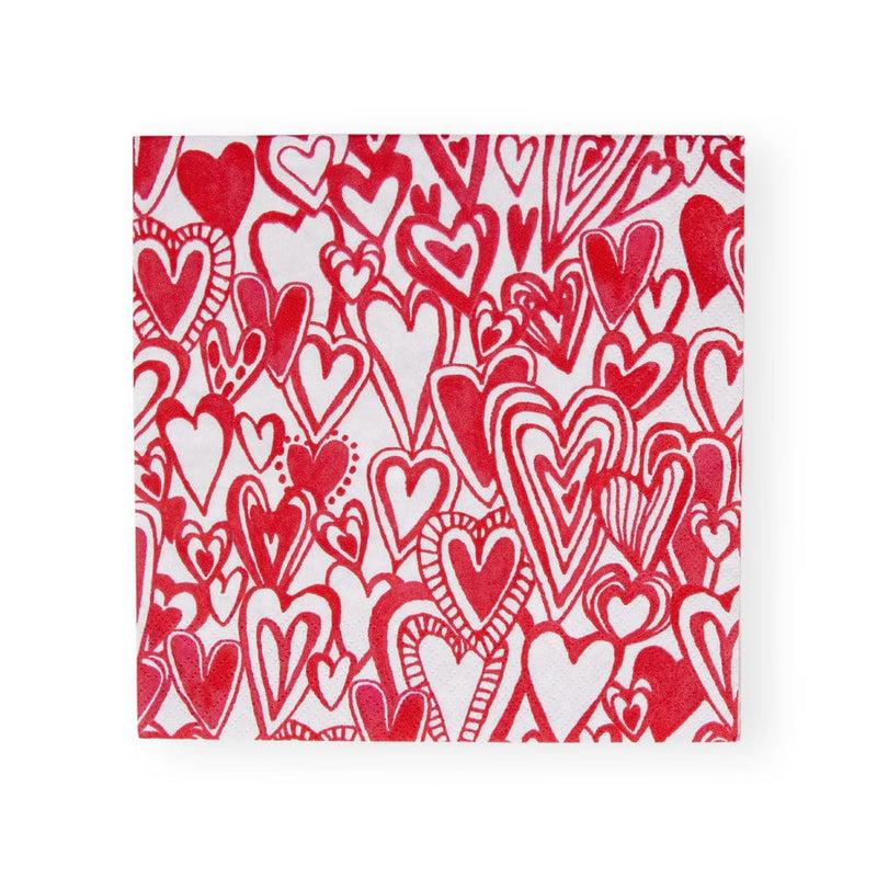 Caspari Groovy Love Luncheon Napkins - 20 Per Package
