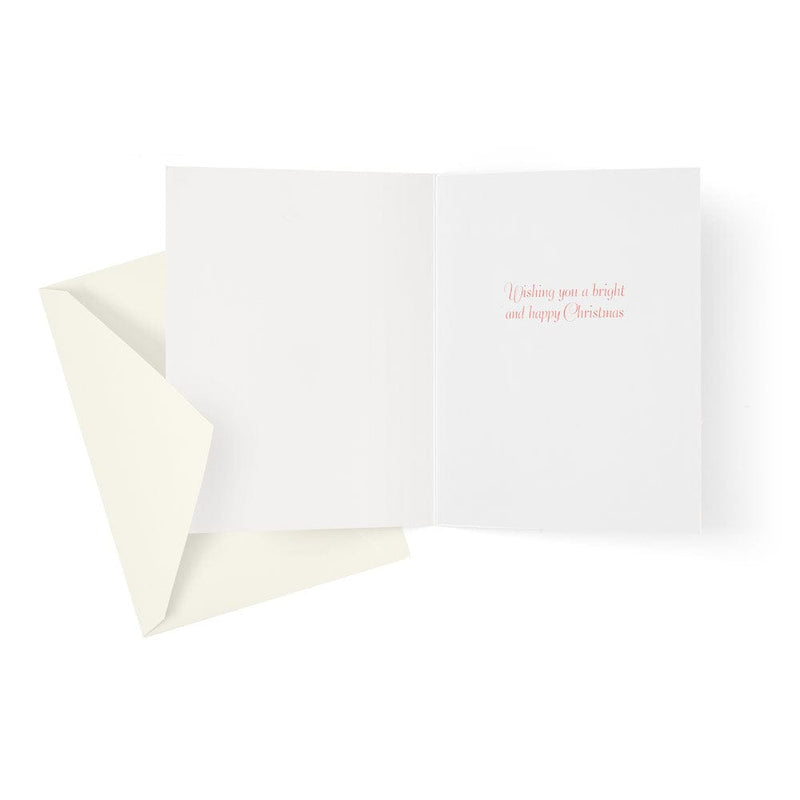 Caspari Home For Christmas Boxed Christmas Cards - 15 Cards & 15 Envelopes