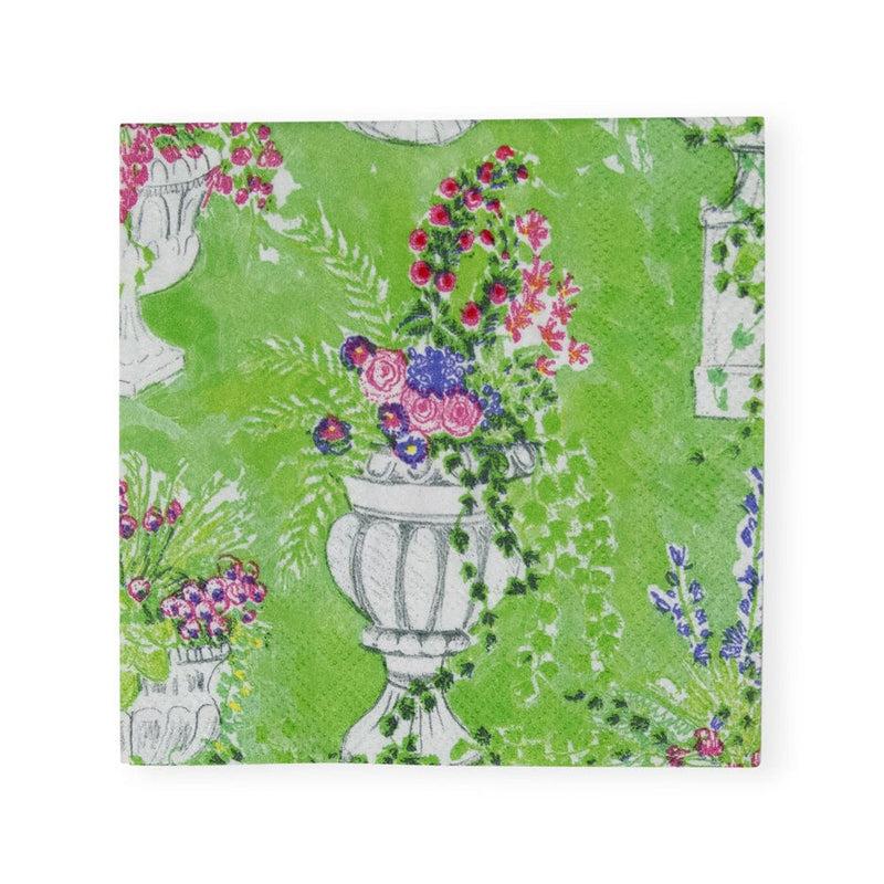 Caspari Jardin De Luxembourg Paper Cocktail Napkins - 20 Per Package