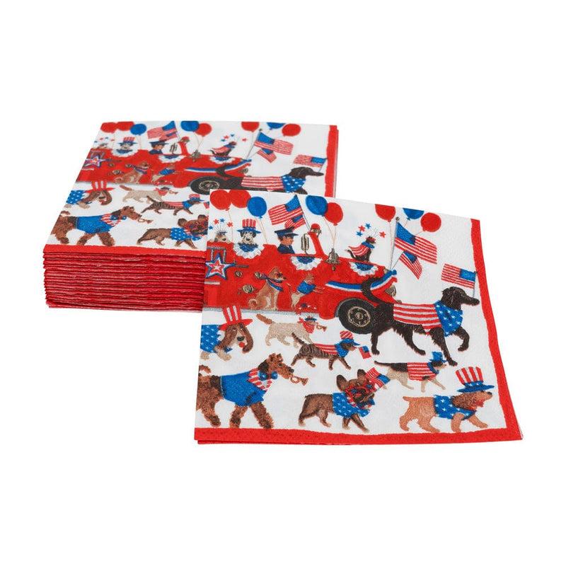 Caspari Join The Parade Cocktail Napkins - 20 Per Package