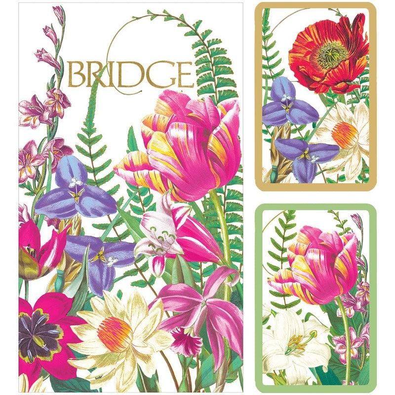 caspari La Dolce Vita Bridge Gift Sets - 2 Playing Card Decks & 2 Score Pads