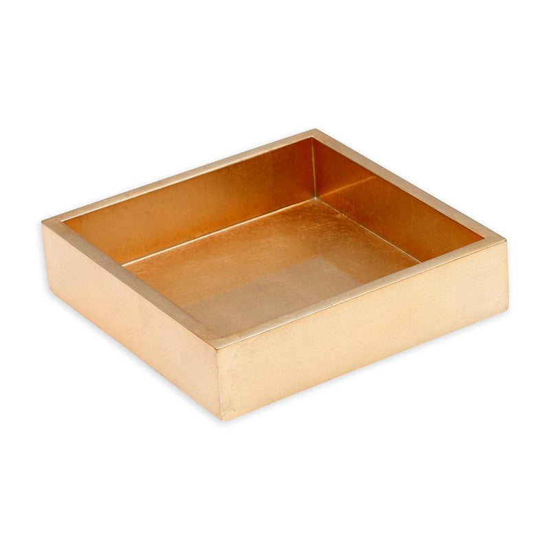 Caspari Lacquer Luncheon Napkin Holder In Gold - 1 Each