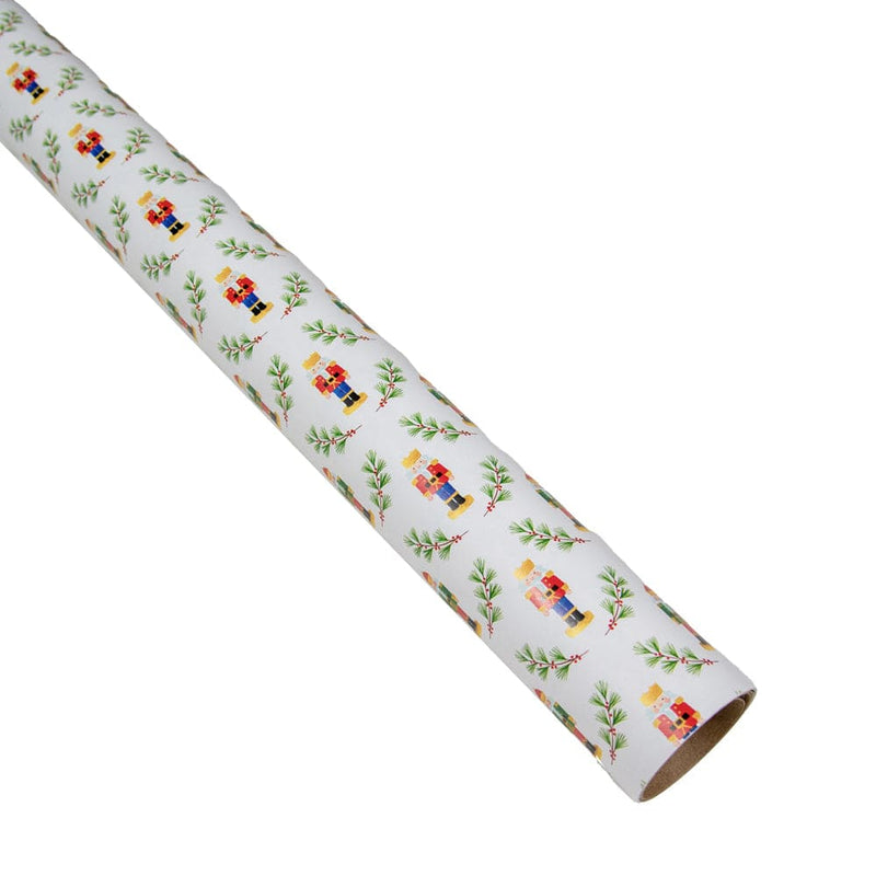 Caspari Little Nutcracker Gift Wrap - One 30" X 8' Roll