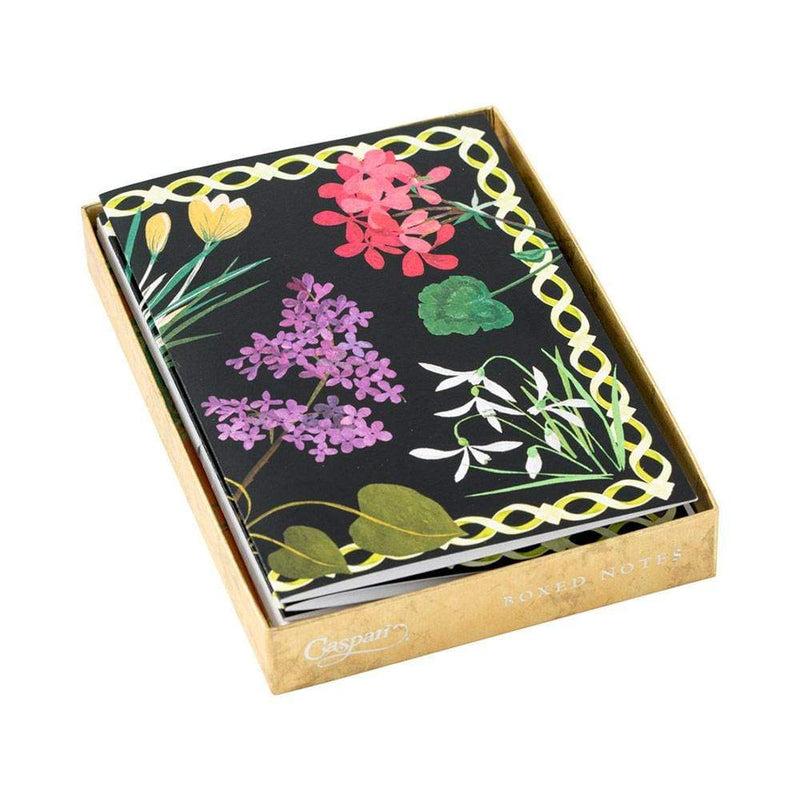 Caspari Mary Delany Flower Mosaics Assorted Boxed Note Cards - 8 Note Cards & 8 Envelopes