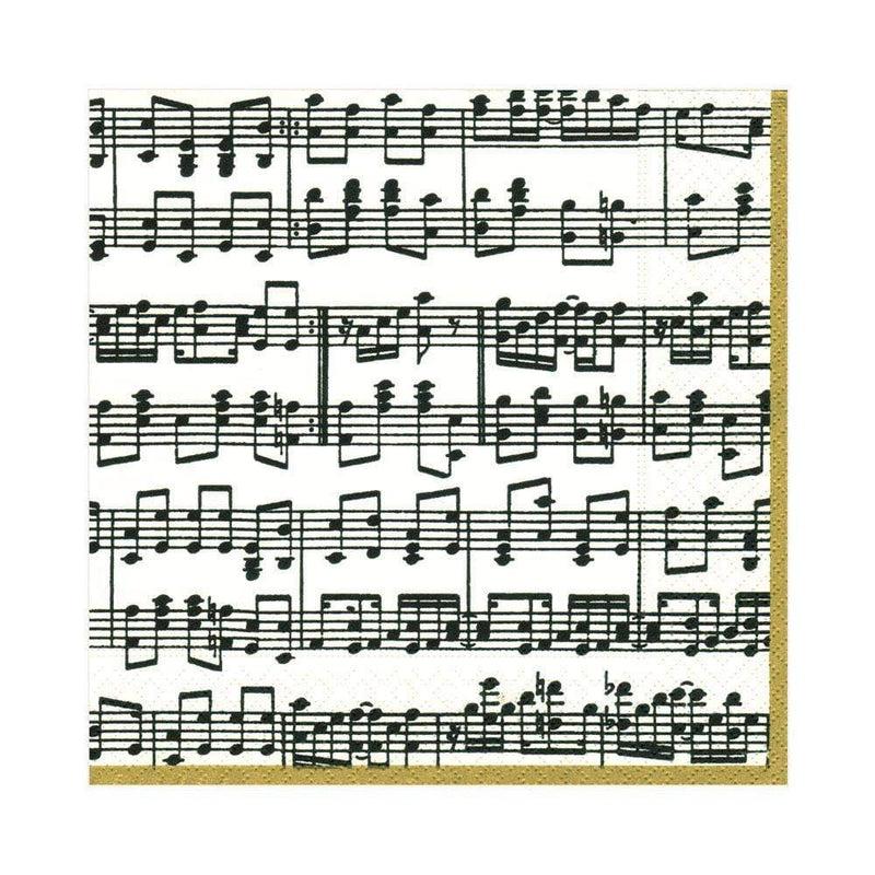 Caspari Musica Paper Luncheon Napkins - 20 Per Package