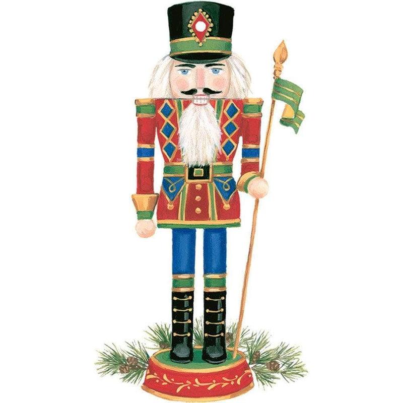 Caspari Nutcrackers Decorative Die-Cut Gift Tag - 4 Per Package