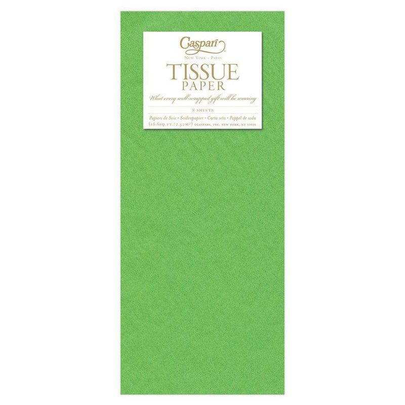 Caspari Solid Tissue Paper In Apple - 8 Sheets Included
