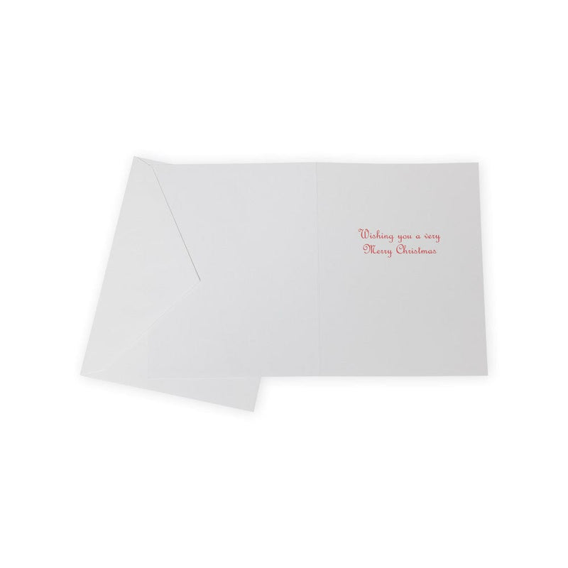 Caspari Twining Greenery Tree Boxed Christmas Cards - 15 Cards & 15 Envelopes