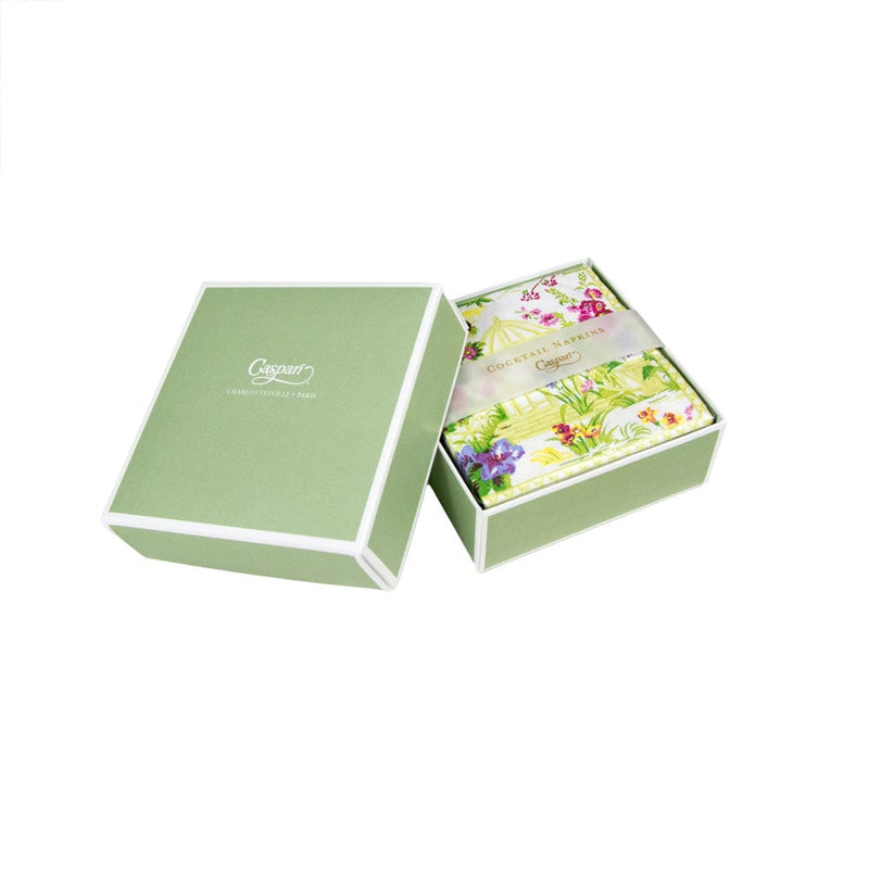 Caspari Wedding Gazebo Boxed Cocktail Napkins - 40 Per Box