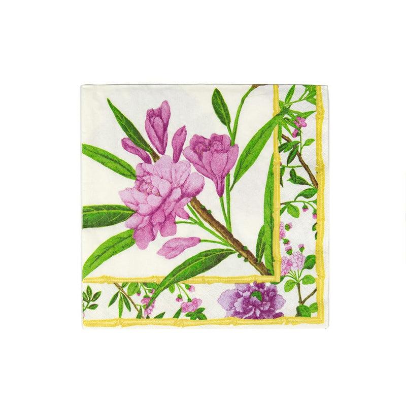 Caspari Wellington Ivory Dinner Napkins - 20 Per Package