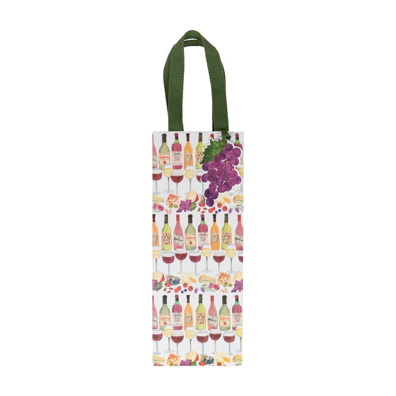 Caspari Wine Pairings Wine & Bottle Gift Bags - One Gift Bag Included